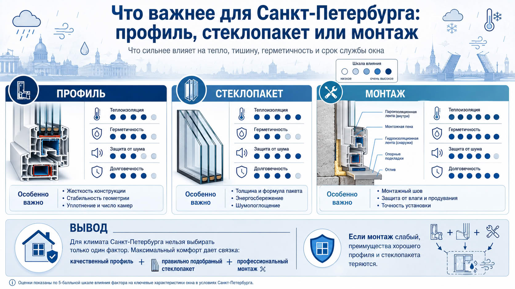 Почему хороший профиль не спасет плохой монтаж