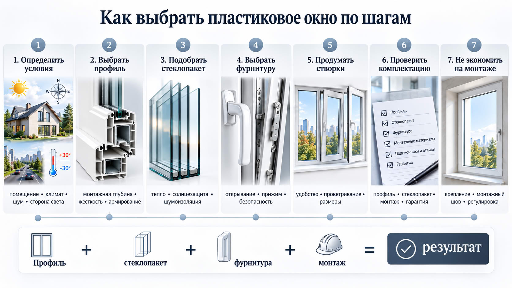 С чего начинать выбор пластиковых окон
