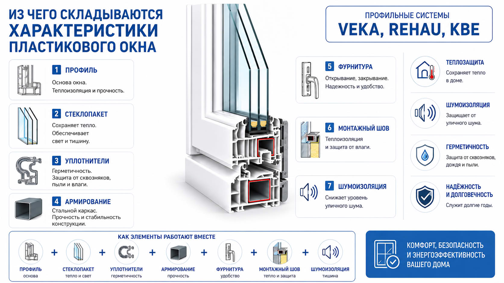 Какие характеристики оконного профиля стоит сравнивать